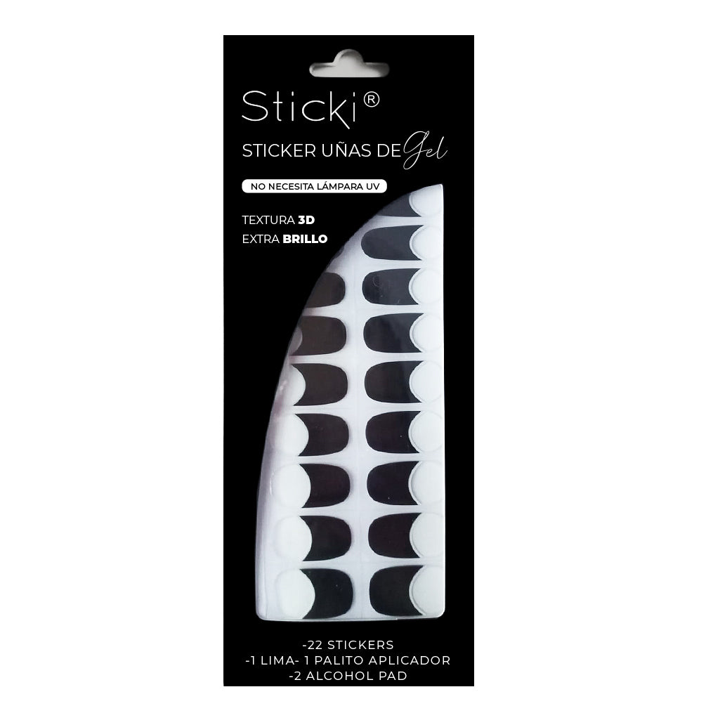 Gel free UV Black French