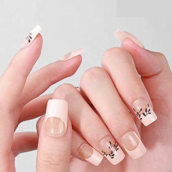 Gel Pink leaves French