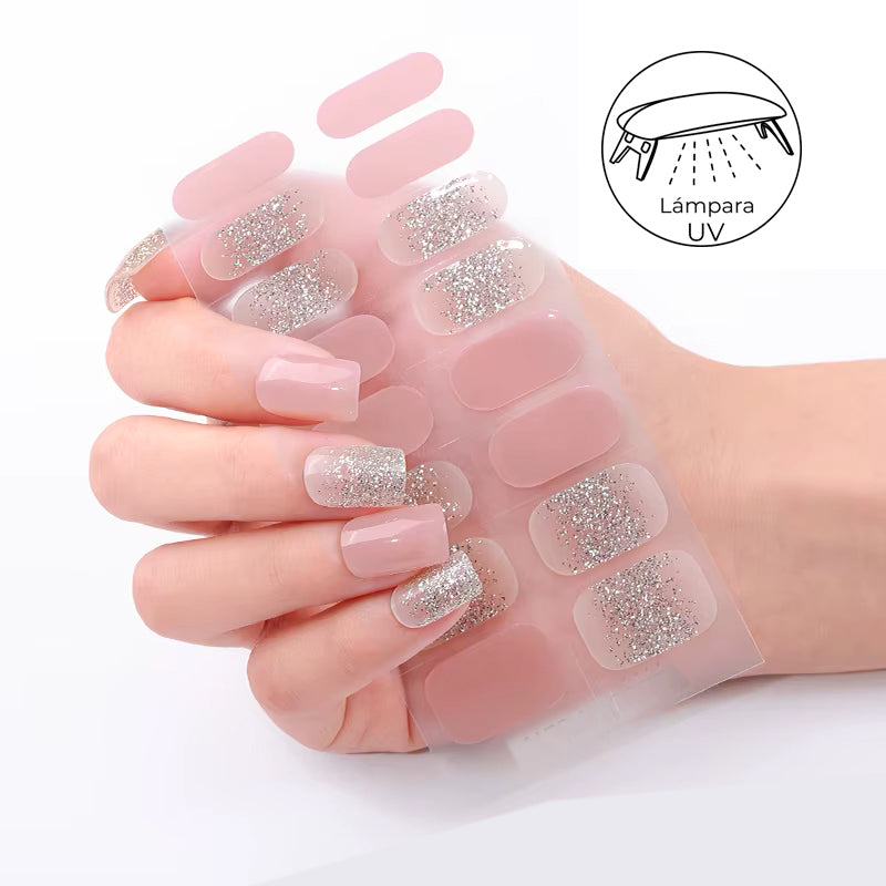 Gel Pink shiny mix