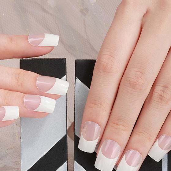 Gel free UV White french