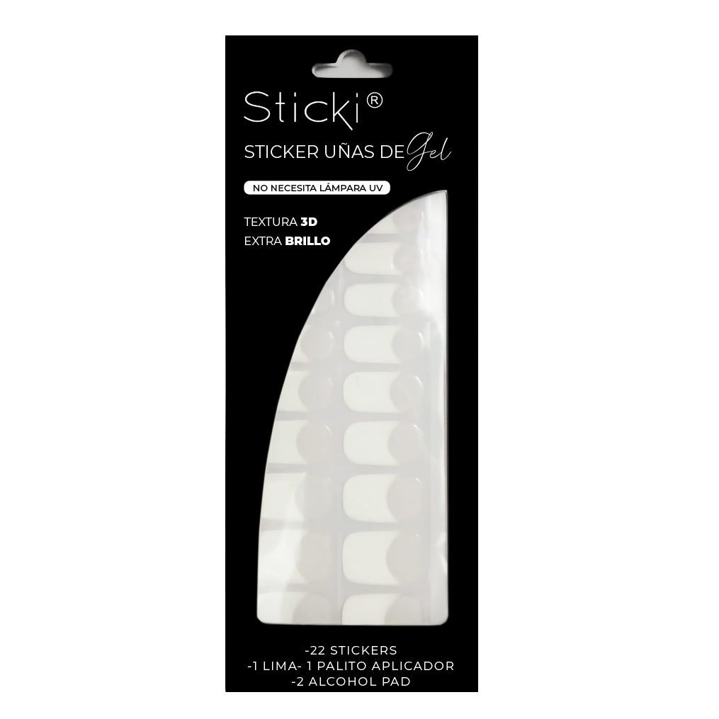 Gel free UV White french