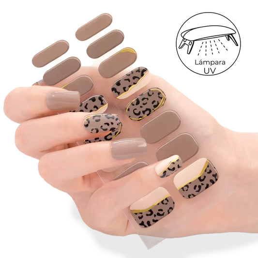 Gel Brown Leopard