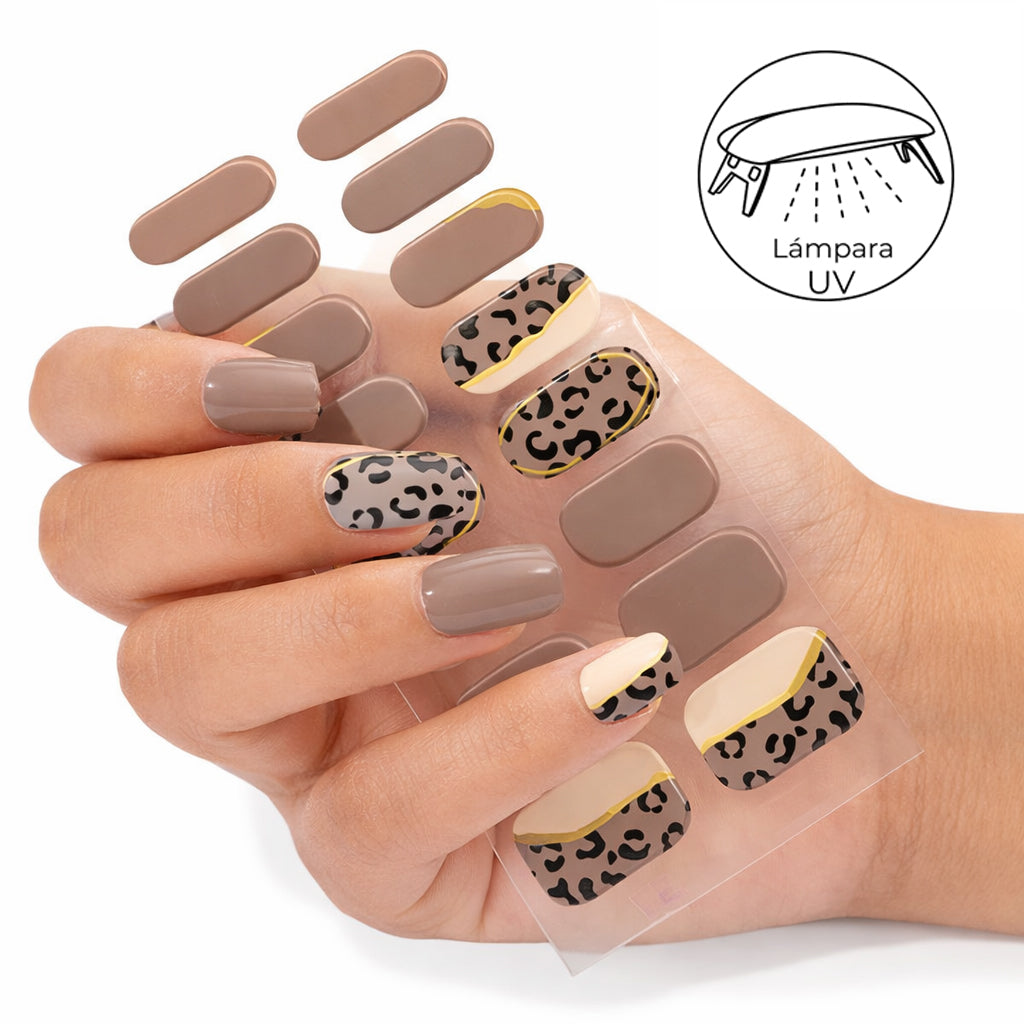 Gel Brown Leopard