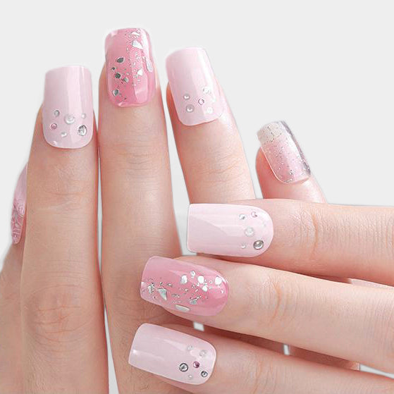 Gel free UV Pink strass